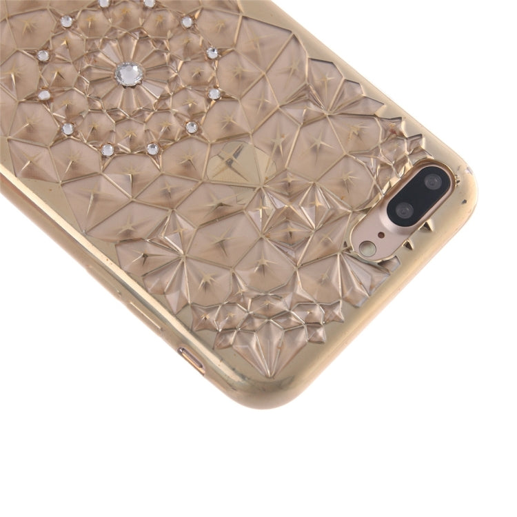 For iPhone 8 Plus & 7 Plus   Diamond Pattern Electroplating TPU Protective Case
