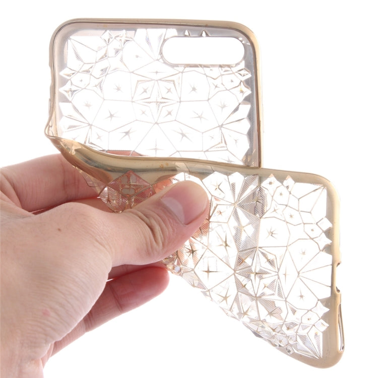 For iPhone 8 Plus & 7 Plus   Diamond Pattern Electroplating TPU Protective Case