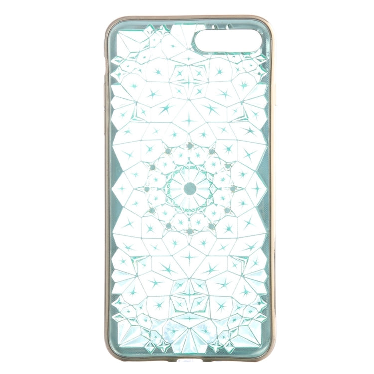 For iPhone 8 Plus & 7 Plus   Diamond Pattern Electroplating TPU Protective Case