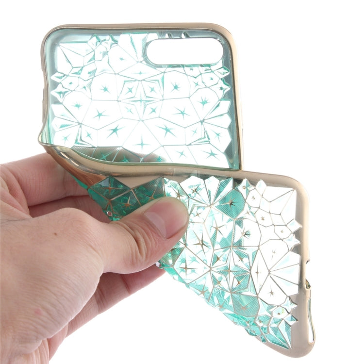For iPhone 8 Plus & 7 Plus   Diamond Pattern Electroplating TPU Protective Case