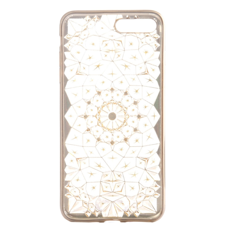 For iPhone 8 Plus & 7 Plus   Diamond Pattern Electroplating TPU Protective Case