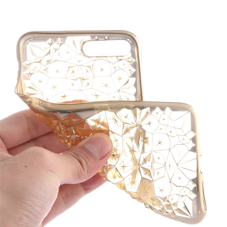 For iPhone 8 Plus & 7 Plus   Diamond Pattern Electroplating TPU Protective Case