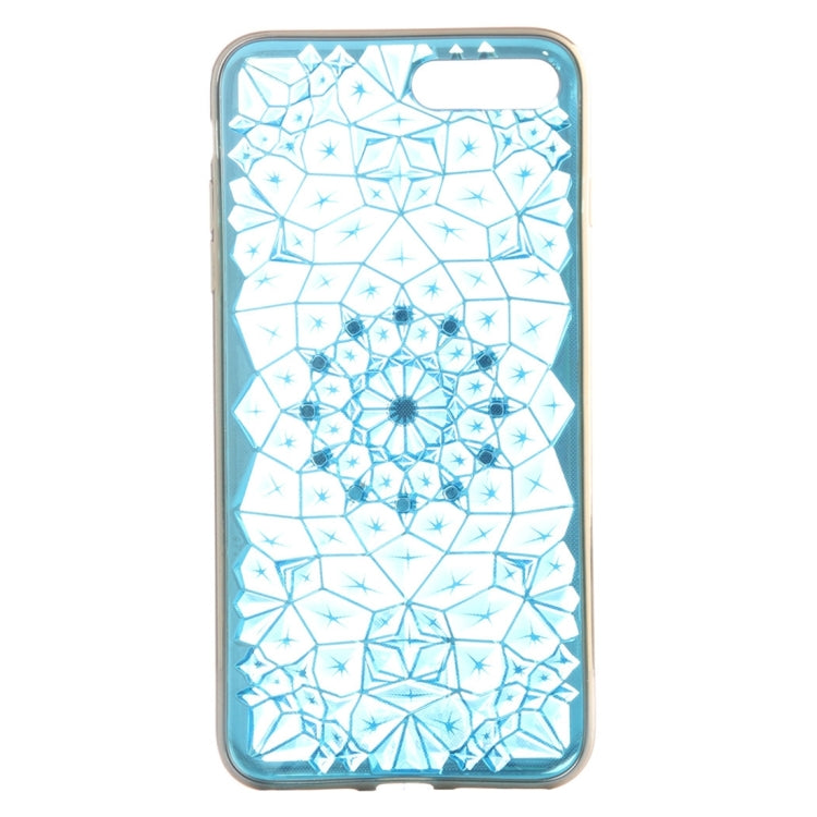 For iPhone 8 Plus & 7 Plus   Diamond Pattern Electroplating TPU Protective Case