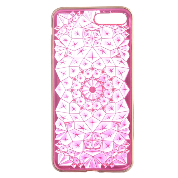 For iPhone 8 Plus & 7 Plus   Diamond Pattern Electroplating TPU Protective Case