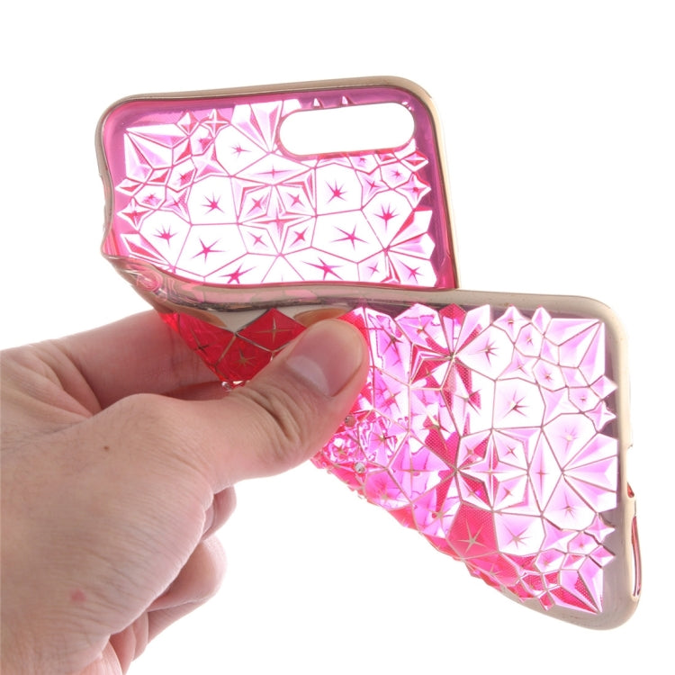 For iPhone 8 Plus & 7 Plus   Diamond Pattern Electroplating TPU Protective Case