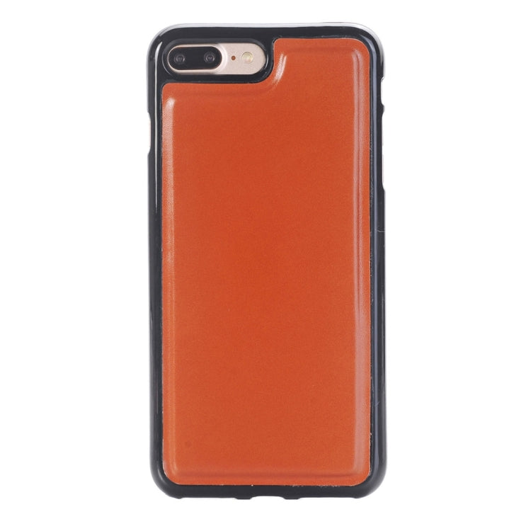 For iPhone 8 Plus & 7 Plus   & 6 Plus & 6s Plus Detachable Plain Weave Stitching Horizontal Flip PU Leather Case with Card Slots & Wallet & Photo Frame