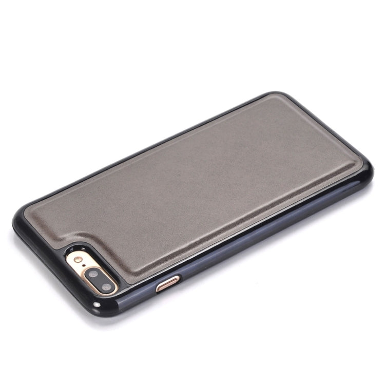 For iPhone 8 Plus & 7 Plus   & 6 Plus & 6s Plus Detachable Plain Weave Stitching Horizontal Flip PU Leather Case with Card Slots & Wallet & Photo Frame