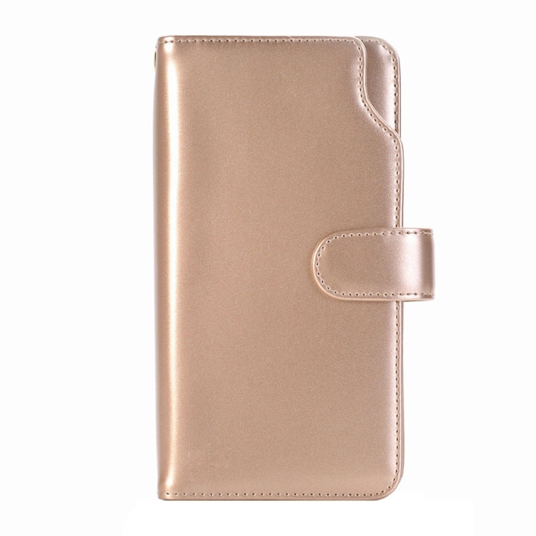 For iPhone 8 Plus & 7 Plus   & 6 Plus & 6s Plus Detachable Plain Weave Stitching Horizontal Flip PU Leather Case with Card Slots & Wallet & Photo Frame