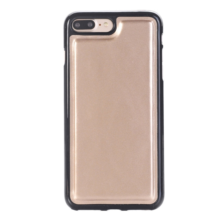 For iPhone 8 Plus & 7 Plus   & 6 Plus & 6s Plus Detachable Plain Weave Stitching Horizontal Flip PU Leather Case with Card Slots & Wallet & Photo Frame