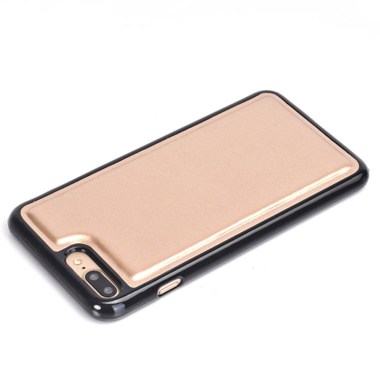For iPhone 8 Plus & 7 Plus   & 6 Plus & 6s Plus Detachable Plain Weave Stitching Horizontal Flip PU Leather Case with Card Slots & Wallet & Photo Frame