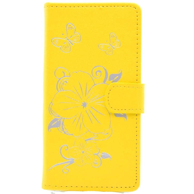 For iPhone 8 Plus & 7 Plus   Bronzing Butterfly Pattern Horizontal Flip PU Leather Case with Holder & Card Slots & Wallet