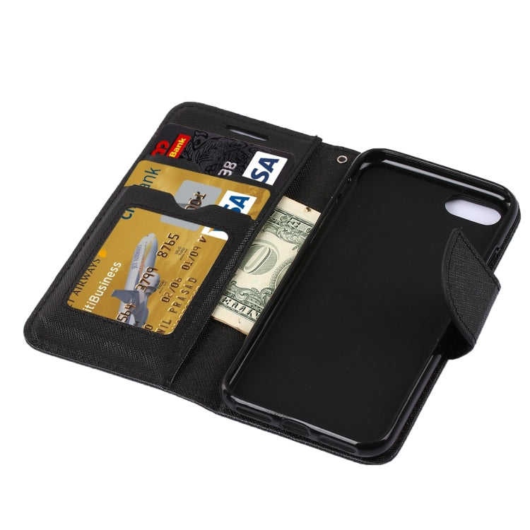 For iPhone 8 Plus & 7 Plus   Cross Texture Horizontal Flip Leather Case with Holder & Card Slots & Wallet