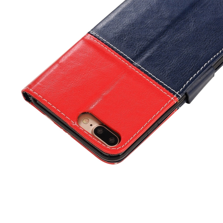 For iPhone 8 Plus & 7 Plus   Smiling Face Pattern Splice Horizontal Flip Leather Case with Holder & Card Slots & Wallet