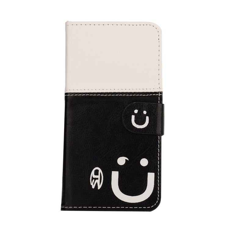 For iPhone 8 Plus & 7 Plus   Smiling Face Pattern Splice Horizontal Flip Leather Case with Holder & Card Slots & Wallet
