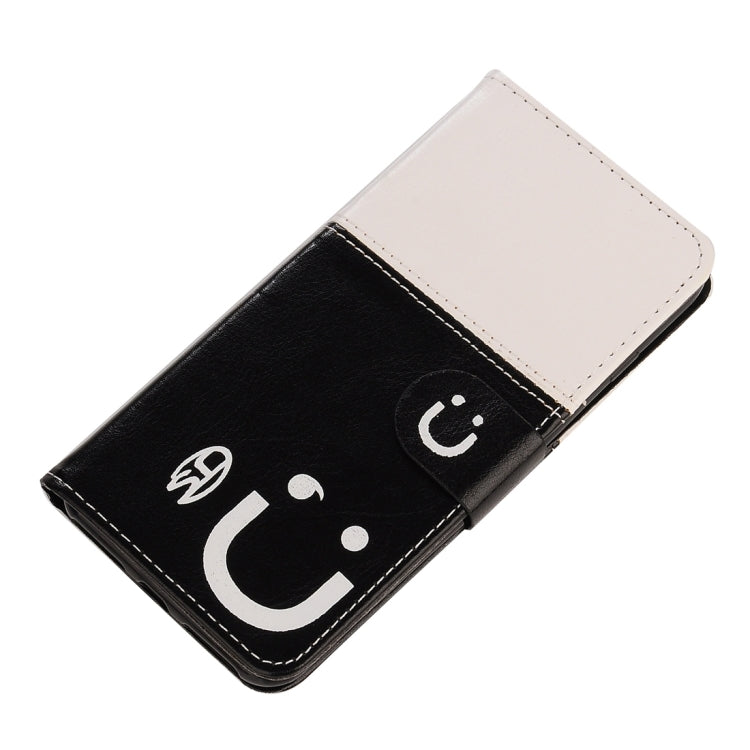 For iPhone 8 Plus & 7 Plus   Smiling Face Pattern Splice Horizontal Flip Leather Case with Holder & Card Slots & Wallet