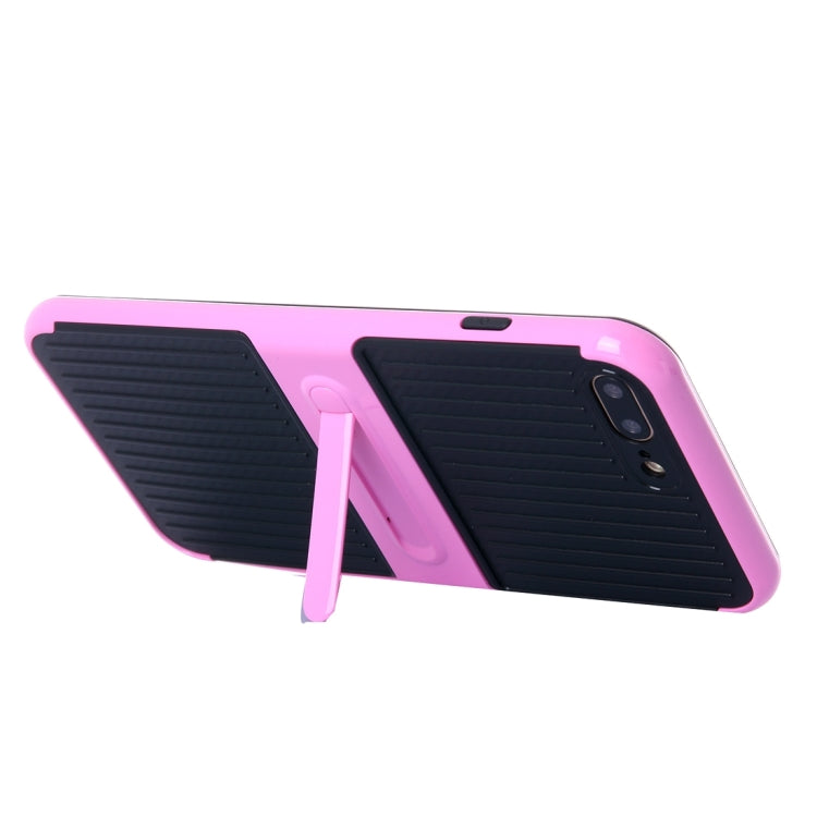 For iPhone 8 Plus & 7 Plus   Shockproof TPU + PC Protective Case with Holder