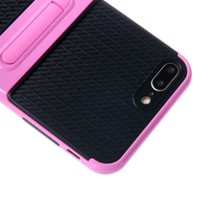 For iPhone 8 Plus & 7 Plus   Shockproof TPU + PC Protective Case with Holder