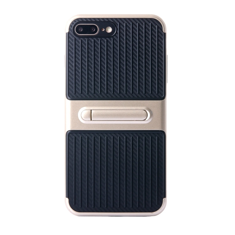 For iPhone 8 Plus & 7 Plus   Shockproof TPU + PC Protective Case with Holder