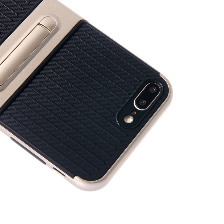 For iPhone 8 Plus & 7 Plus   Shockproof TPU + PC Protective Case with Holder