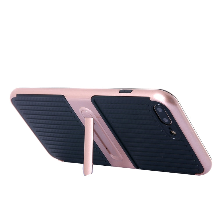 For iPhone 8 Plus & 7 Plus   Shockproof TPU + PC Protective Case with Holder