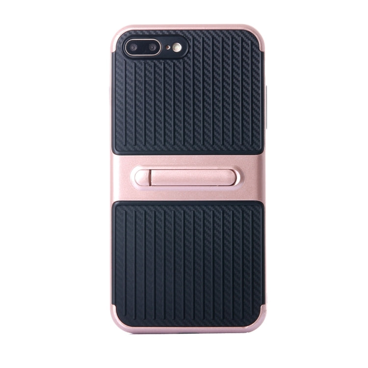 For iPhone 8 Plus & 7 Plus   Shockproof TPU + PC Protective Case with Holder