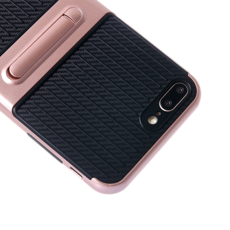 For iPhone 8 Plus & 7 Plus   Shockproof TPU + PC Protective Case with Holder