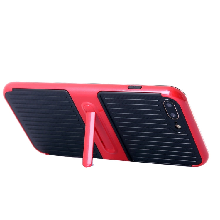 For iPhone 8 Plus & 7 Plus   Shockproof TPU + PC Protective Case with Holder