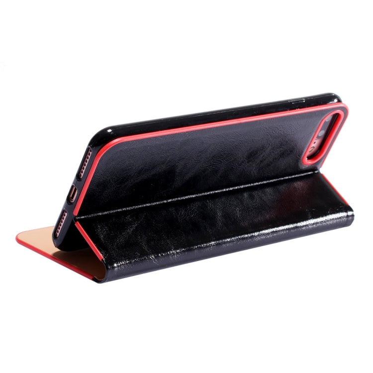 LOUIS for iPhone 8 Plus & 7 Plus   Crystal Texture PC Full Coverage Horizontal Flip Leather Case with Holder & Card Slots