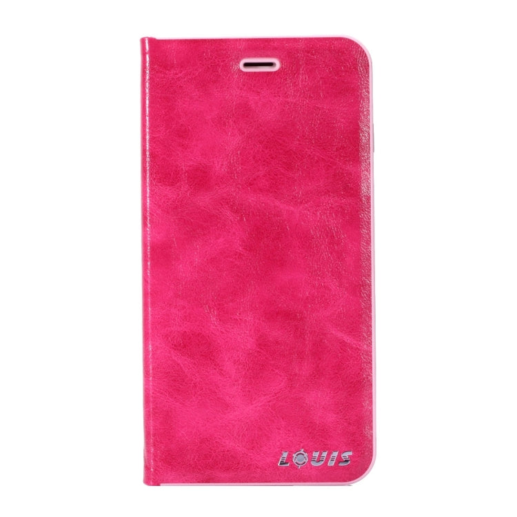 LOUIS for iPhone 8 Plus & 7 Plus   Crystal Texture PC Full Coverage Horizontal Flip Leather Case with Holder & Card Slots