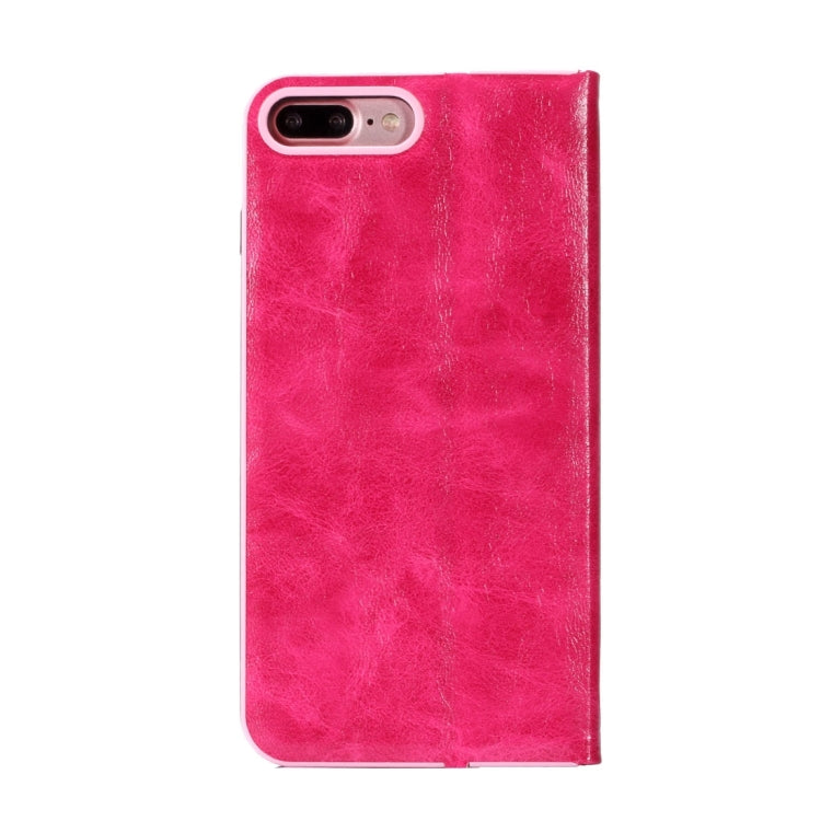 LOUIS for iPhone 8 Plus & 7 Plus   Crystal Texture PC Full Coverage Horizontal Flip Leather Case with Holder & Card Slots