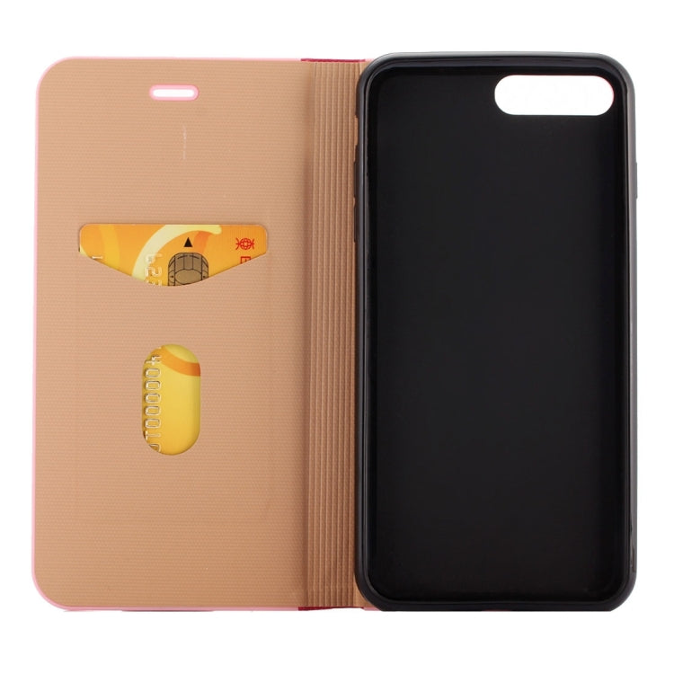 LOUIS for iPhone 8 Plus & 7 Plus   Crystal Texture PC Full Coverage Horizontal Flip Leather Case with Holder & Card Slots