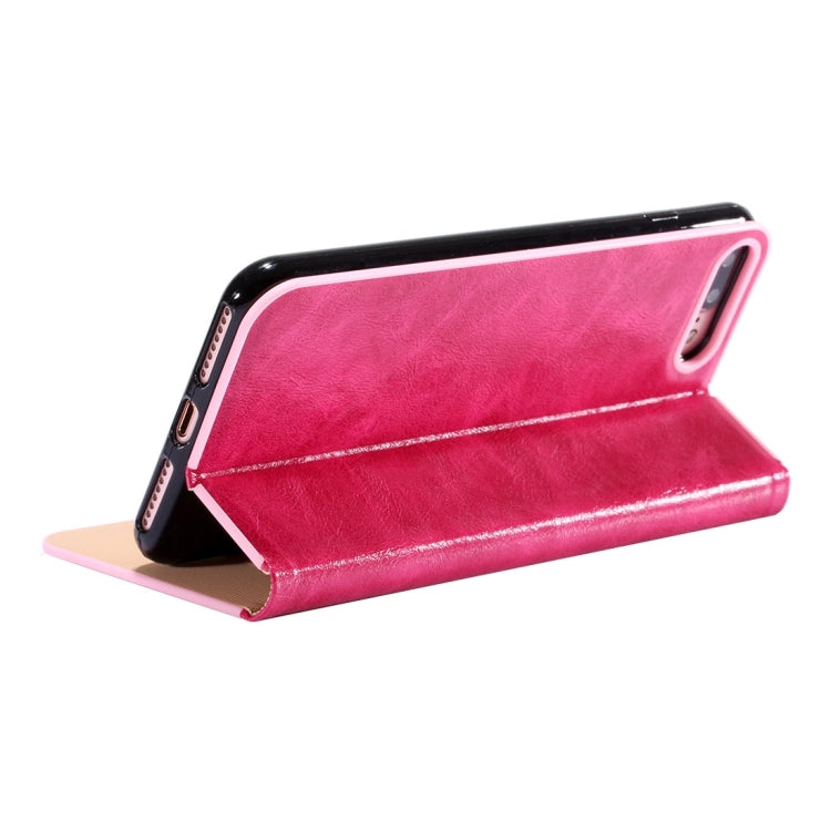 LOUIS for iPhone 8 Plus & 7 Plus   Crystal Texture PC Full Coverage Horizontal Flip Leather Case with Holder & Card Slots
