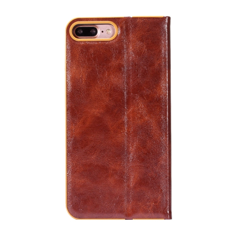 LOUIS for iPhone 8 Plus & 7 Plus   Crystal Texture PC Full Coverage Horizontal Flip Leather Case with Holder & Card Slots
