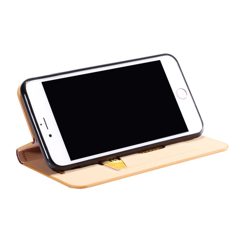 LOUIS for iPhone 8 Plus & 7 Plus   Crystal Texture PC Full Coverage Horizontal Flip Leather Case with Holder & Card Slots