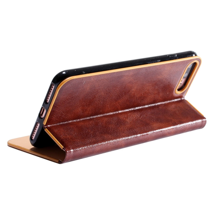 LOUIS for iPhone 8 Plus & 7 Plus   Crystal Texture PC Full Coverage Horizontal Flip Leather Case with Holder & Card Slots