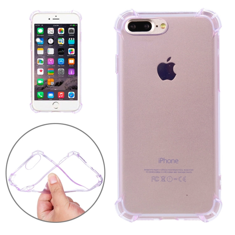For iPhone 8 Plus & 7 Plus   Shock-resistant Cushion TPU Protective Case