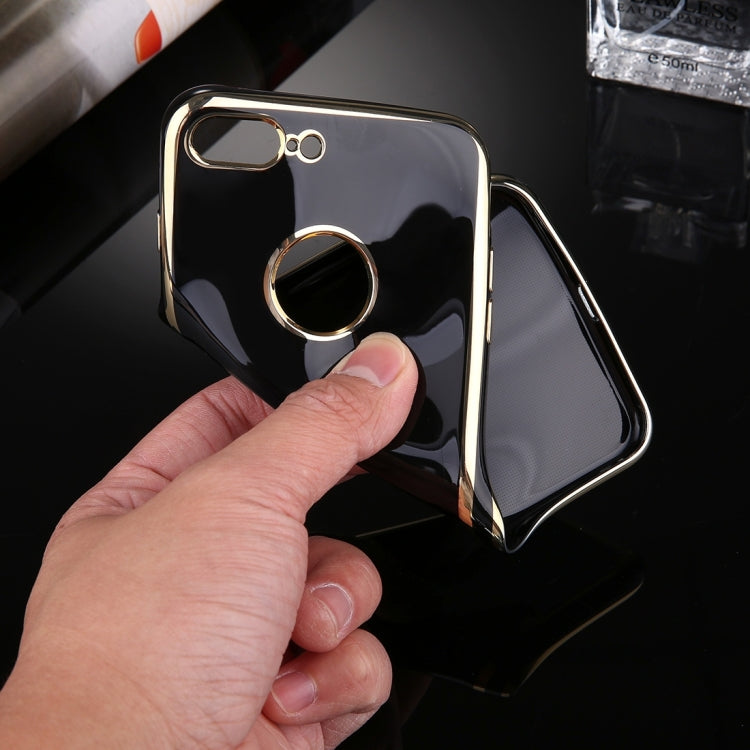 For iPhone 7 Plus Electroplating Soft TPU Protective Cover Case