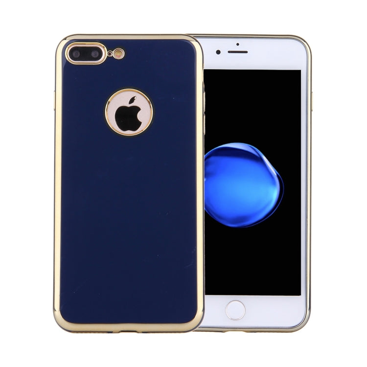 For iPhone 7 Plus Electroplating Soft TPU Protective Cover Case