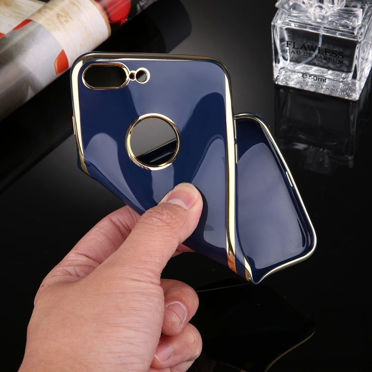 For iPhone 7 Plus Electroplating Soft TPU Protective Cover Case