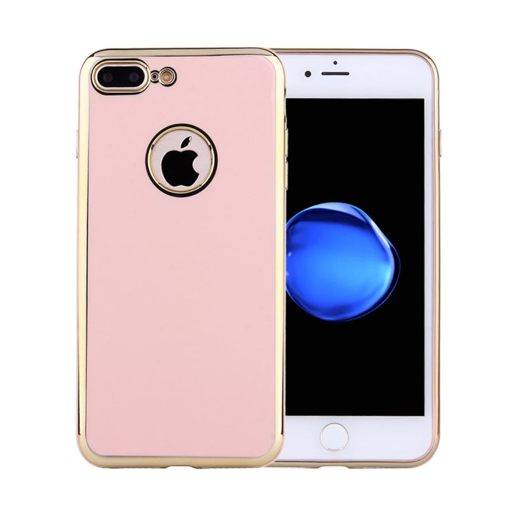 For iPhone 7 Plus Electroplating Soft TPU Protective Cover Case