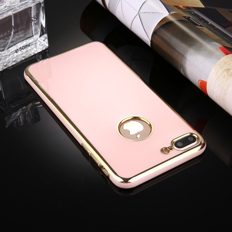 For iPhone 7 Plus Electroplating Soft TPU Protective Cover Case