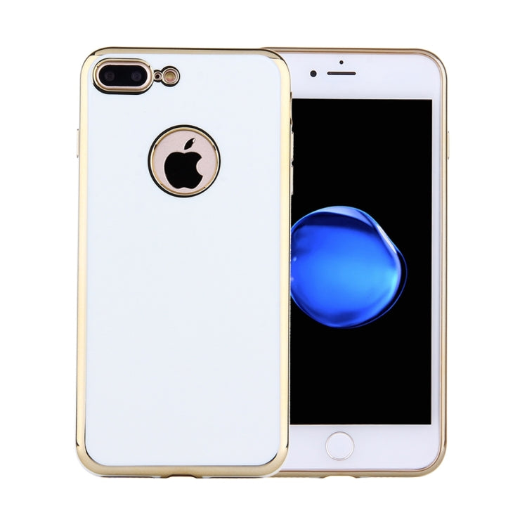 For iPhone 7 Plus Electroplating Soft TPU Protective Cover Case