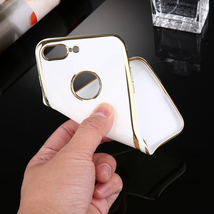 For iPhone 7 Plus Electroplating Soft TPU Protective Cover Case