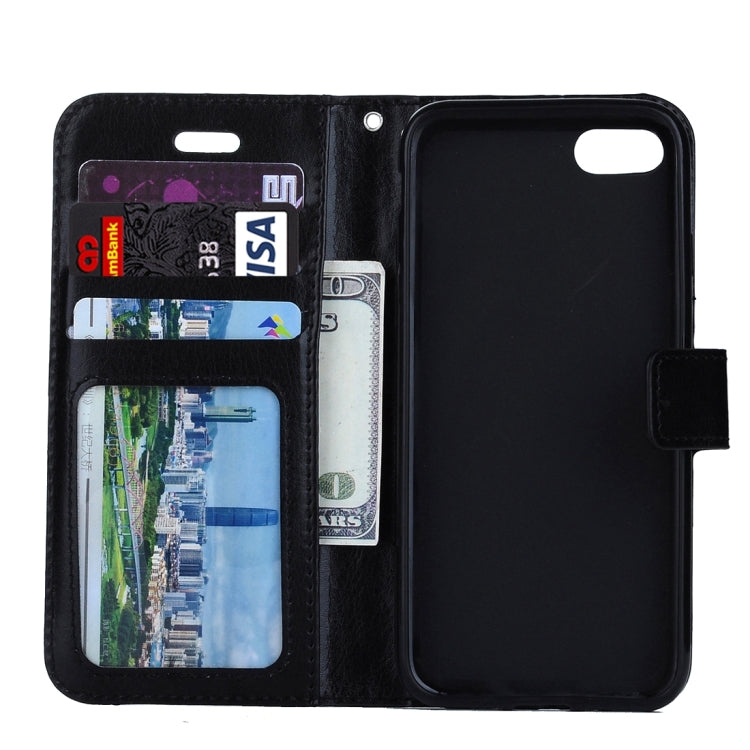 For iPhone 8 Plus & 7 Plus   Crazy Horse Texture Horizontal Flip Leather Case with Magnetic Buckle & Holder & Card Slots & Wallet & Photo Frame