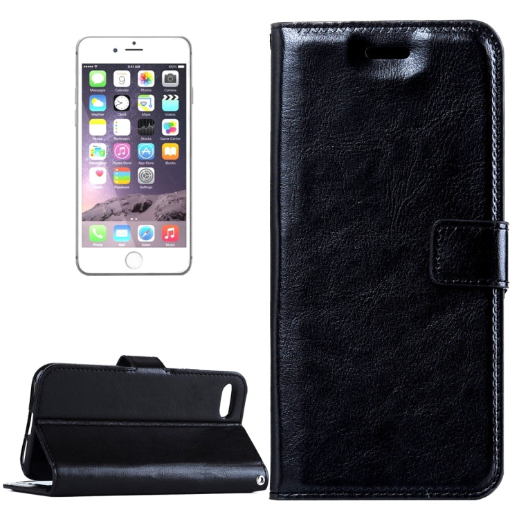 For iPhone 8 Plus & 7 Plus   Crazy Horse Texture Horizontal Flip Leather Case with Magnetic Buckle & Holder & Card Slots & Wallet & Photo Frame