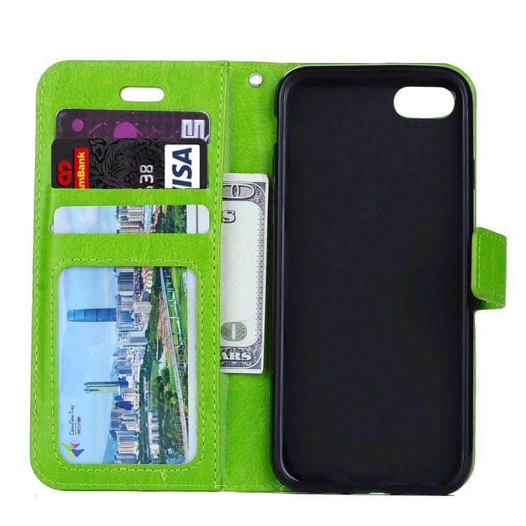 For iPhone 8 Plus & 7 Plus   Crazy Horse Texture Horizontal Flip Leather Case with Magnetic Buckle & Holder & Card Slots & Wallet & Photo Frame