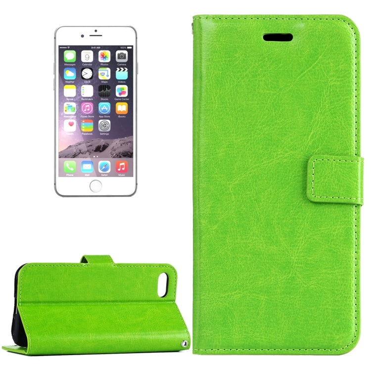 For iPhone 8 Plus & 7 Plus   Crazy Horse Texture Horizontal Flip Leather Case with Magnetic Buckle & Holder & Card Slots & Wallet & Photo Frame