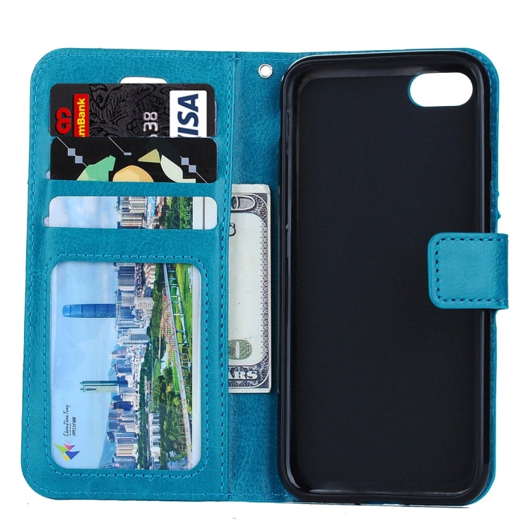 For iPhone 8 Plus & 7 Plus   Crazy Horse Texture Horizontal Flip Leather Case with Magnetic Buckle & Holder & Card Slots & Wallet & Photo Frame