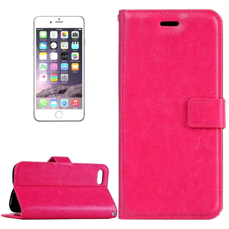 For iPhone 8 Plus & 7 Plus   Crazy Horse Texture Horizontal Flip Leather Case with Magnetic Buckle & Holder & Card Slots & Wallet & Photo Frame