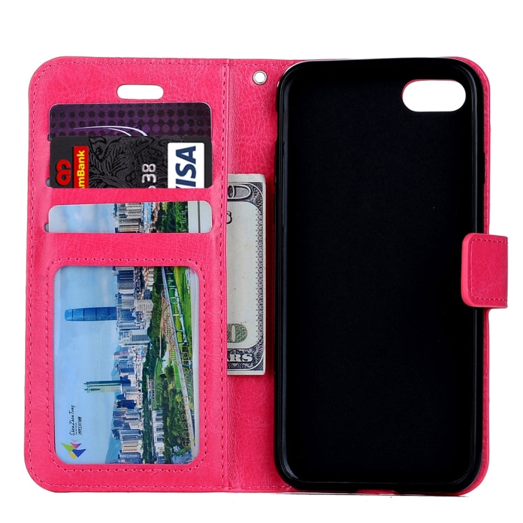 For iPhone 8 Plus & 7 Plus   Crazy Horse Texture Horizontal Flip Leather Case with Magnetic Buckle & Holder & Card Slots & Wallet & Photo Frame